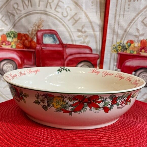Spode Christmas Tree Annual Serving Bowl 2017 NWT - Picture 6 of 12